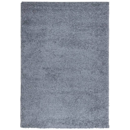 Vloerkleed Shaggy Hoogpolig Modern 140X200 Cm Blauw