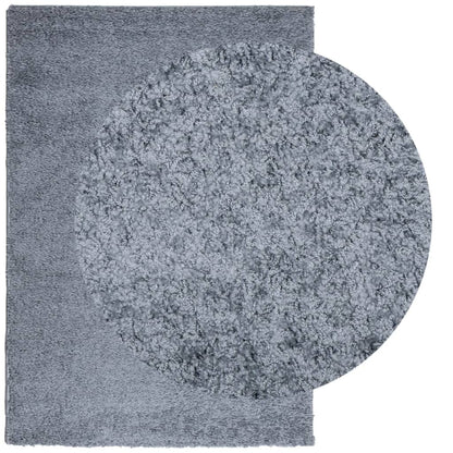 Vloerkleed Shaggy Hoogpolig Modern 140X200 Cm Blauw