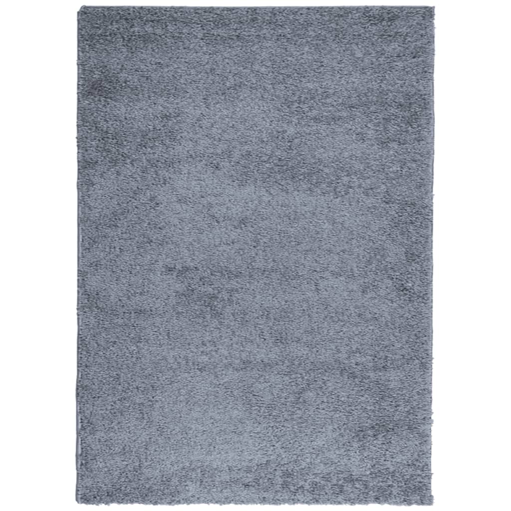 Vloerkleed Shaggy Hoogpolig Modern 200X280 Cm Blauw