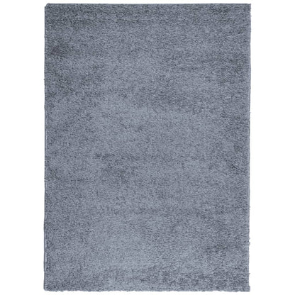 Vloerkleed Shaggy Hoogpolig Modern 240X340 Cm Blauw