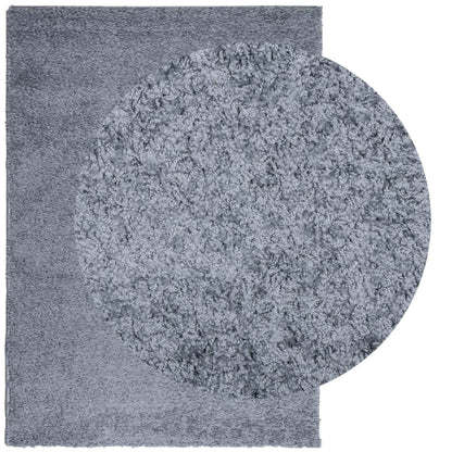 Vloerkleed Shaggy Hoogpolig Modern 240X340 Cm Blauw