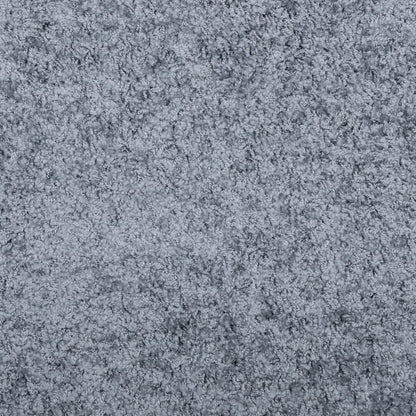 Vloerkleed Shaggy Hoogpolig Modern Ø 100 Cm Blauw