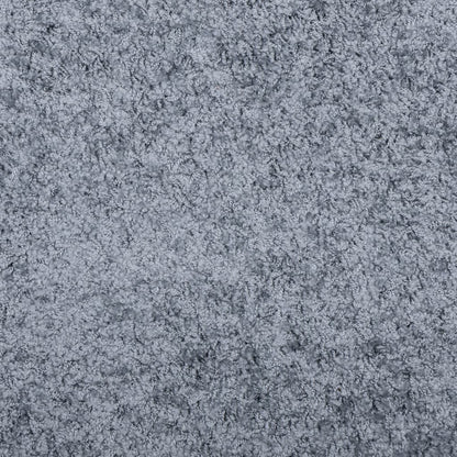 Vloerkleed Shaggy Hoogpolig Modern Ø 200 Cm Blauw