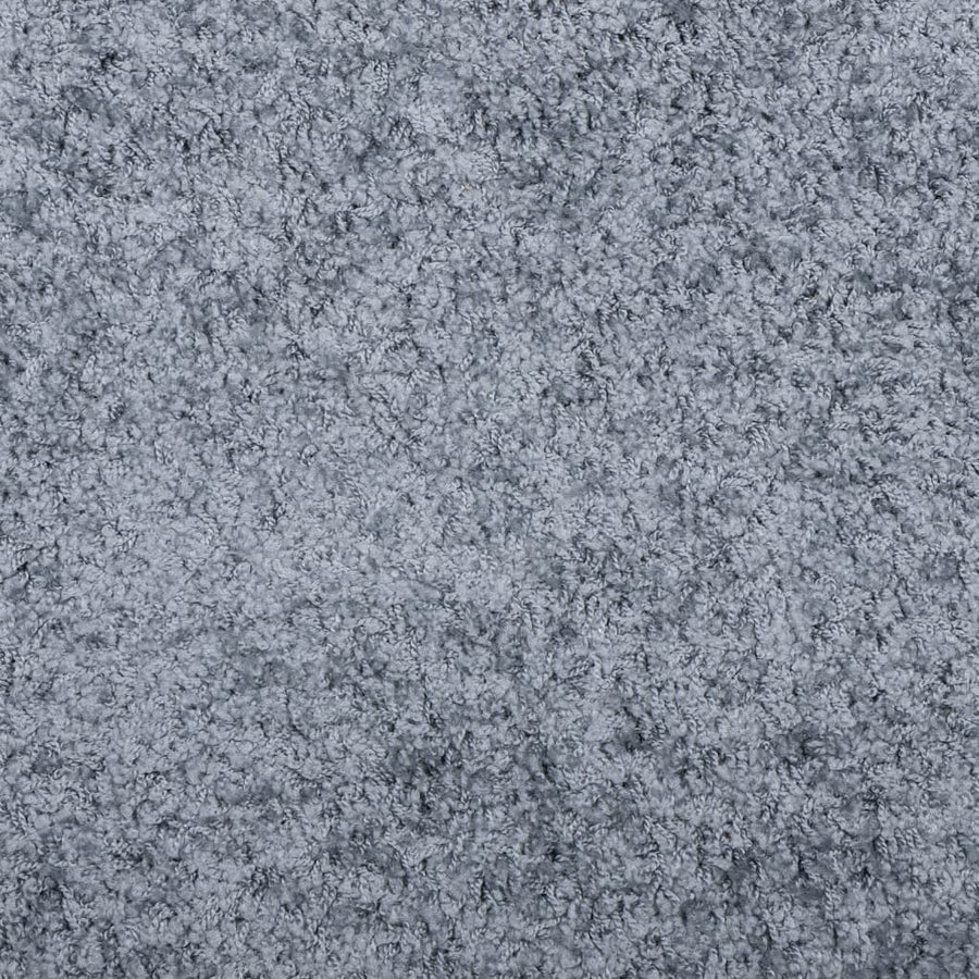 Vloerkleed Shaggy Hoogpolig Modern Ø 200 Cm Blauw