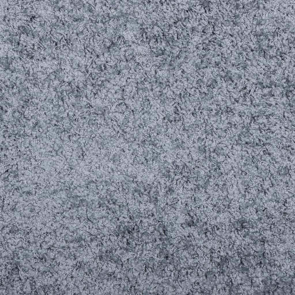 Vloerkleed Shaggy Hoogpolig Modern Ø 280 Cm Blauw