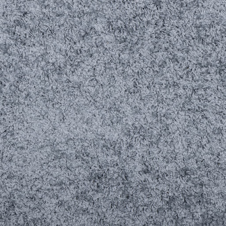 Vloerkleed Shaggy Hoogpolig Modern Ø 280 Cm Blauw