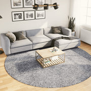 Vloerkleed shaggy hoogpolig Ø 280 cm blauw