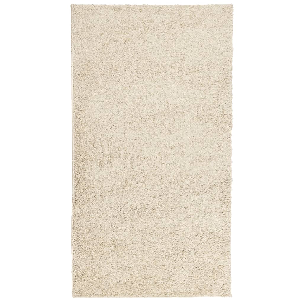 Vloerkleed Shaggy Hoogpolig Modern 60X110 Cm Goudkleurig