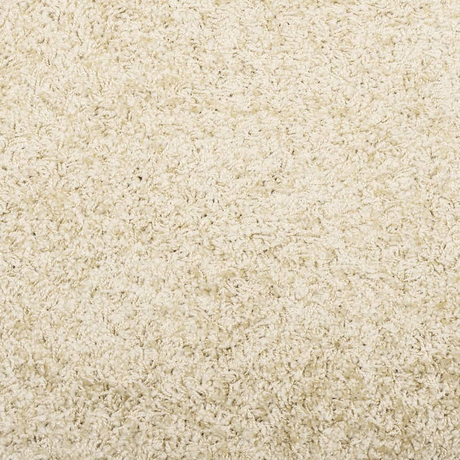 Vloerkleed Shaggy Hoogpolig Modern 60X110 Cm Goudkleurig