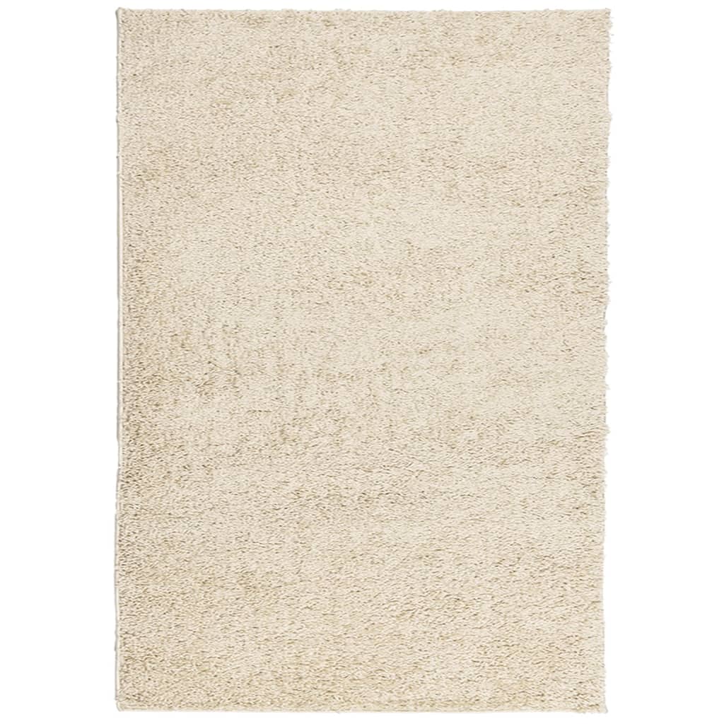 Vloerkleed Shaggy Hoogpolig Modern 120X170 Cm Goudkleurig