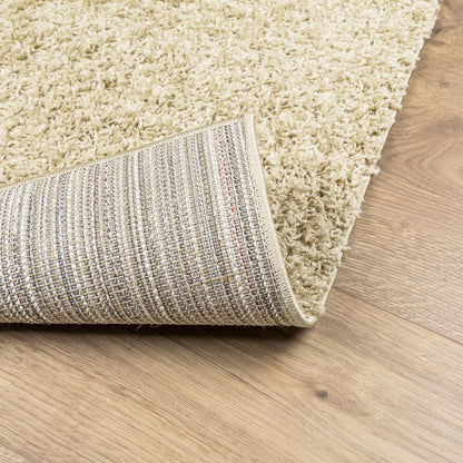 Vloerkleed Shaggy Hoogpolig Modern 120X170 Cm Goudkleurig