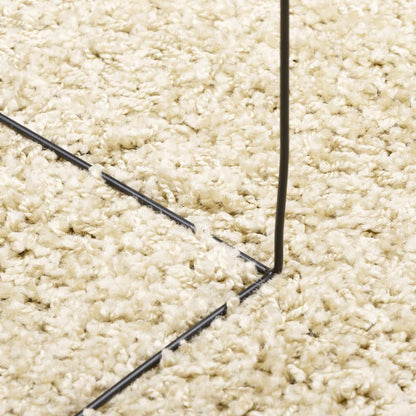 Vloerkleed Shaggy Hoogpolig Modern 120X170 Cm Goudkleurig