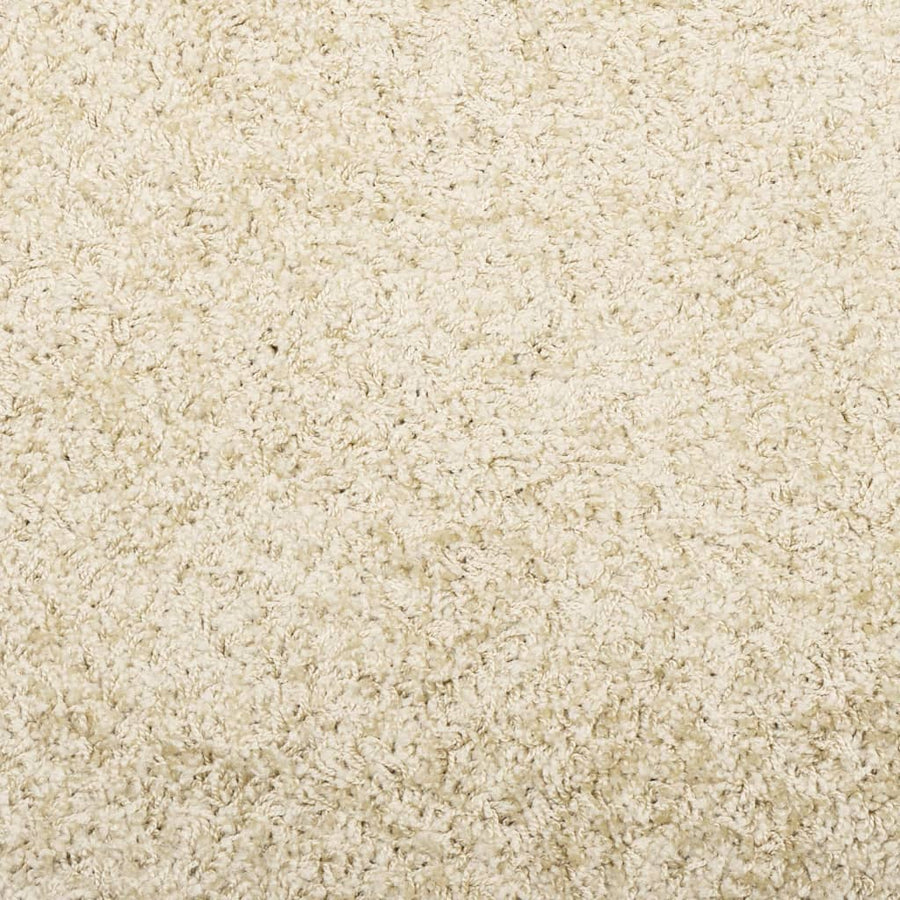 Vloerkleed Shaggy Hoogpolig Modern 160X160 Cm Goudkleurig