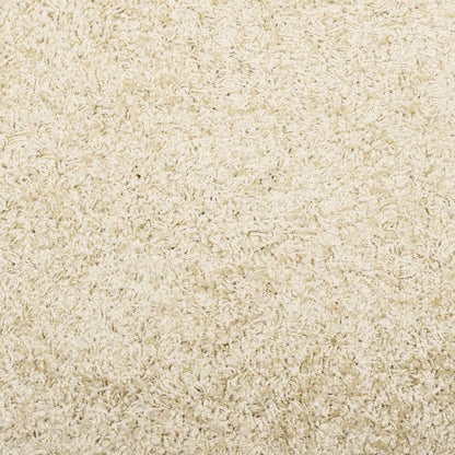 Vloerkleed Shaggy Hoogpolig Modern Ø 160 Cm Goudkleurig