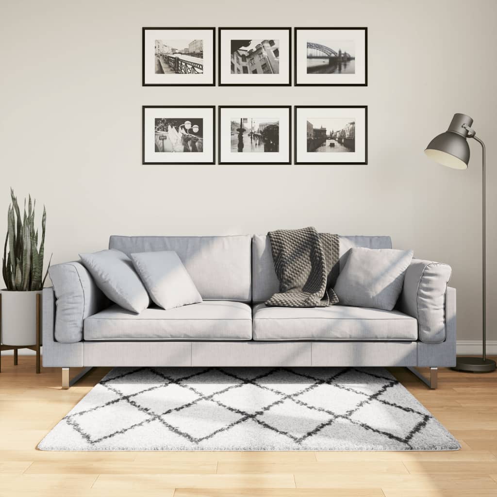 10-Delige Loungeset Met Kussens Poly Rattan Beige Blauw