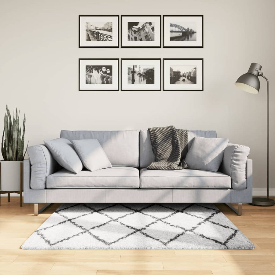 10-Delige Loungeset Met Kussens Poly Rattan Beige Blauw