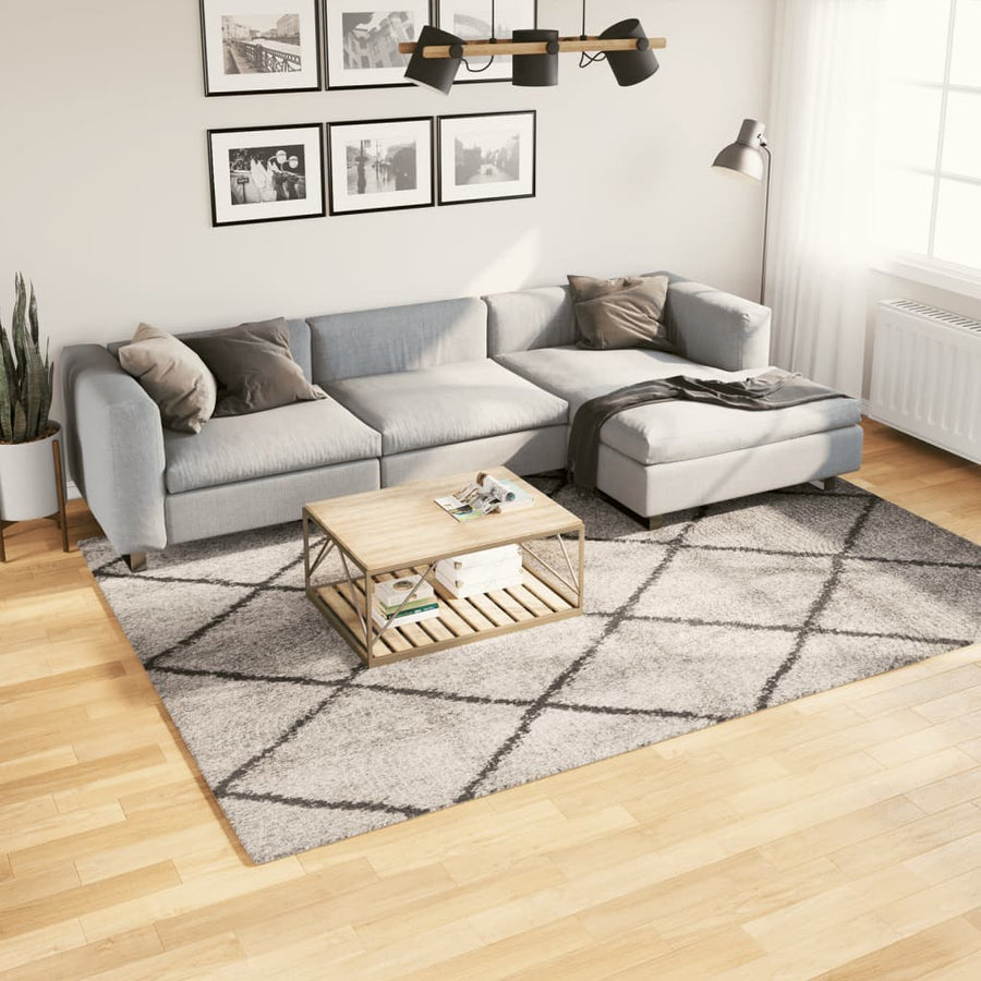 10-Delige Loungeset Met Kussens Poly Rattan Beige Blauw