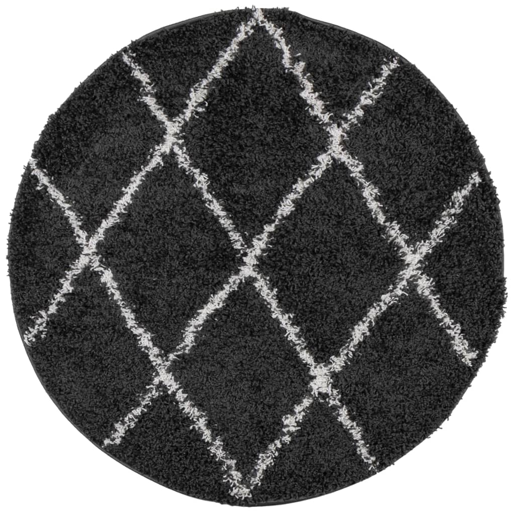 Vloerkleed shaggy hoogpolig modern Ø 280 cm ? 280 cm