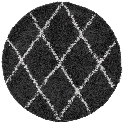 Vloerkleed shaggy hoogpolig modern Ø 280 cm ? 280 cm