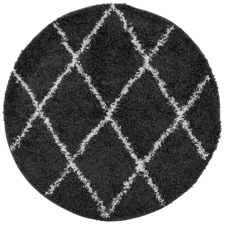 Vloerkleed shaggy hoogpolig modern Ø 280 cm ? 280 cm