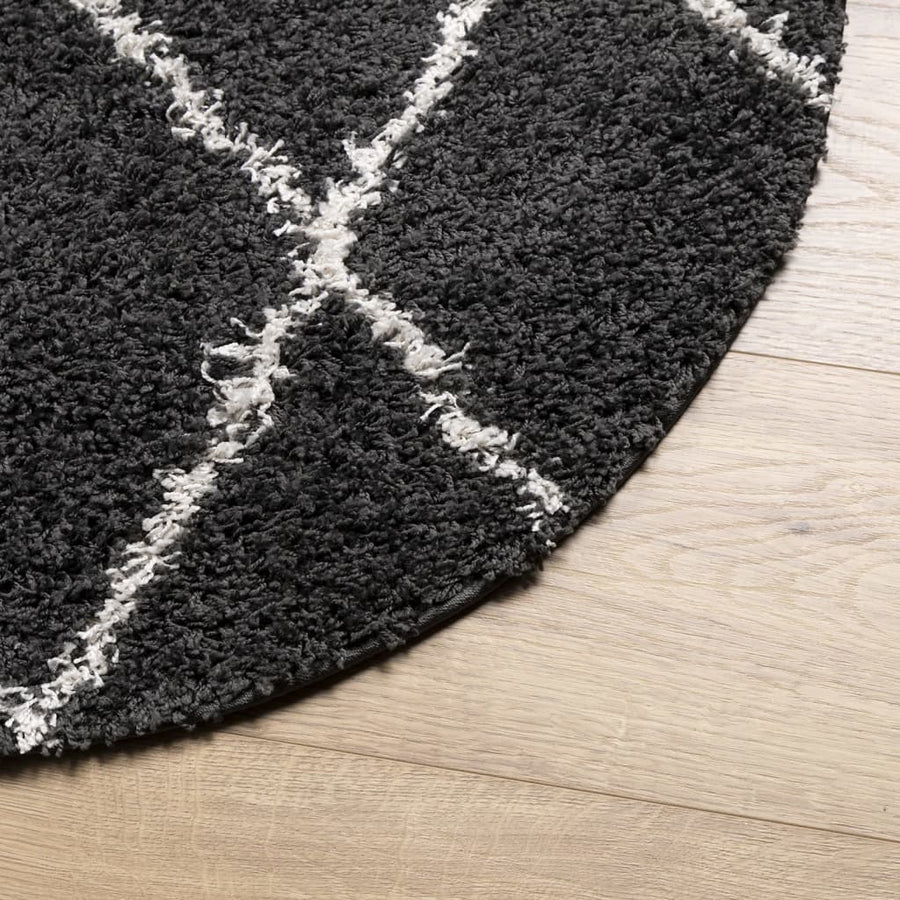 Vloerkleed shaggy hoogpolig modern Ø 280 cm ? 280 cm