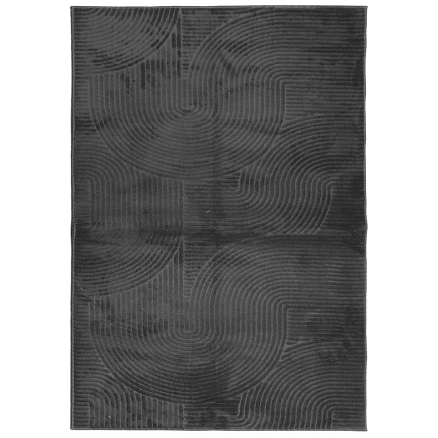 Vloerkleed Iza Laagpolig Scandinavisch 120X170 Cm Antraciet