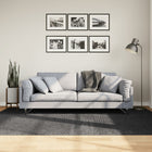 Vloerkleed laagpolig 160x230 cm antraciet