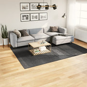 Vloerkleed 200x280 cm antraciet laagpolig geometrisch