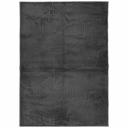 Vloerkleed Iza Laagpolig Scandinavisch 240 x 340 cm Antraciet