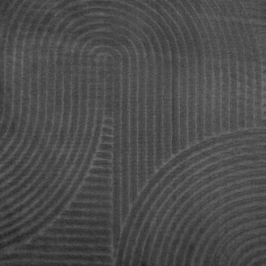 Vloerkleed Iza Laagpolig Scandinavisch 240 x 340 cm Antraciet