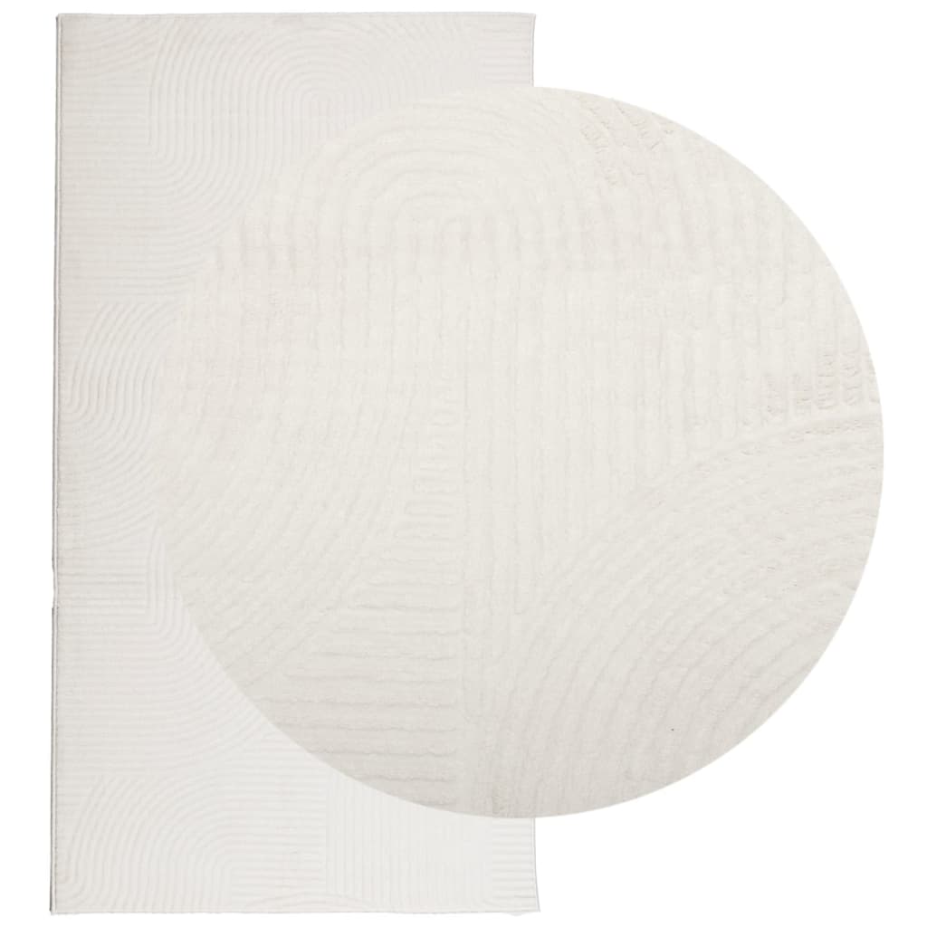 Vloerkleed Iza Laagpolig Scandinavisch 80X150 Cm Crèmekleurig