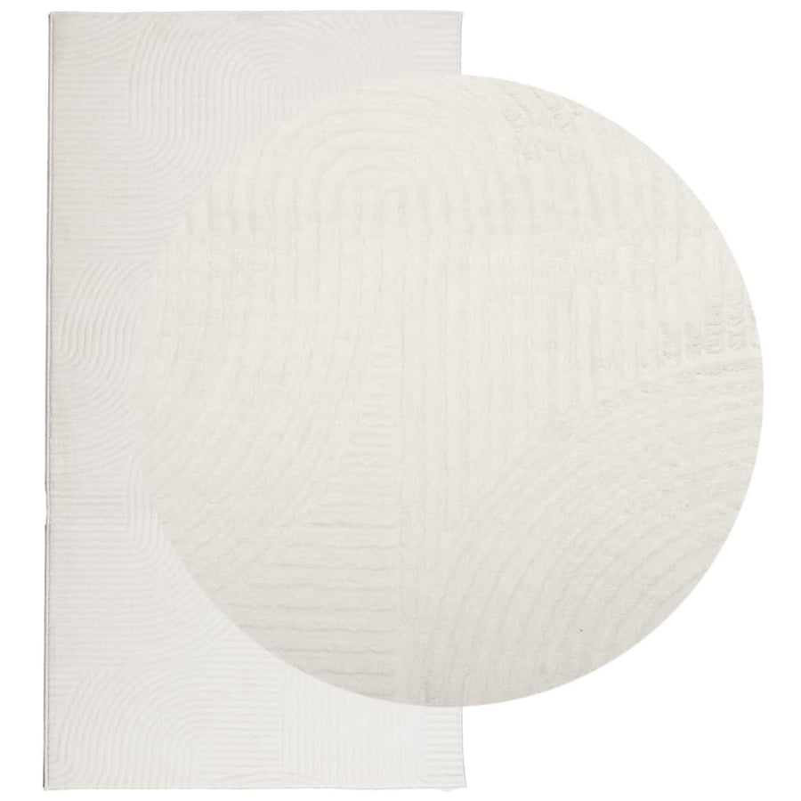 Vloerkleed Iza Laagpolig Scandinavisch 80X150 Cm Crèmekleurig