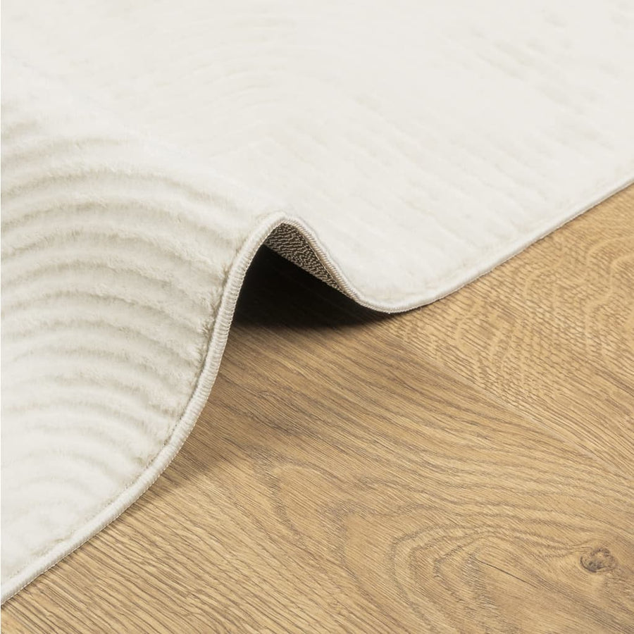 Vloerkleed Iza Laagpolig Scandinavisch 80X150 Cm Crèmekleurig
