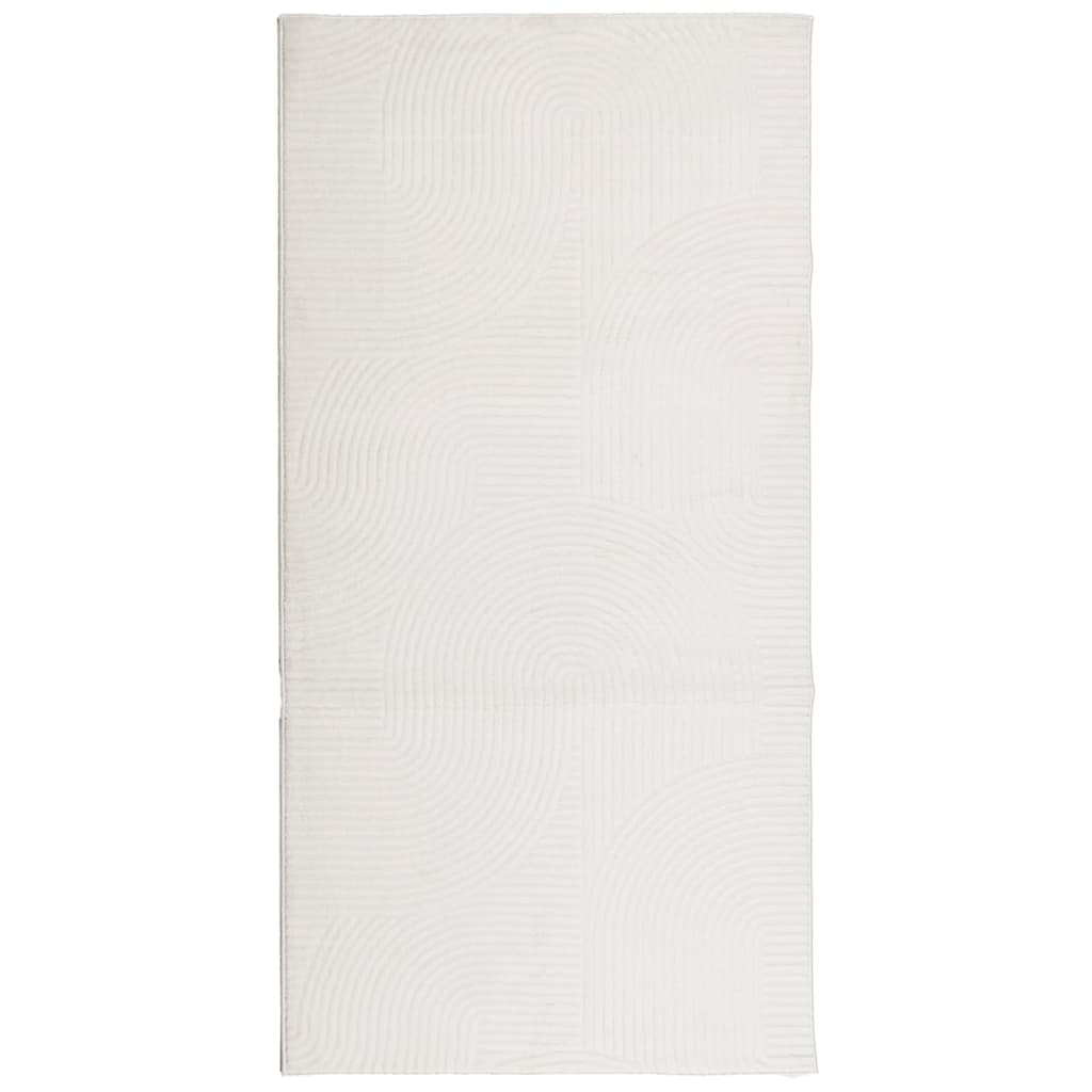 Vloerkleed Iza Laagpolig Scandinavisch Kleurig 100 x 200 cm Crème