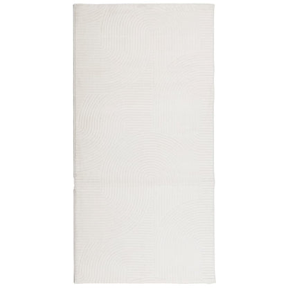 Vloerkleed Iza Laagpolig Scandinavisch Kleurig 100 x 200 cm Crème