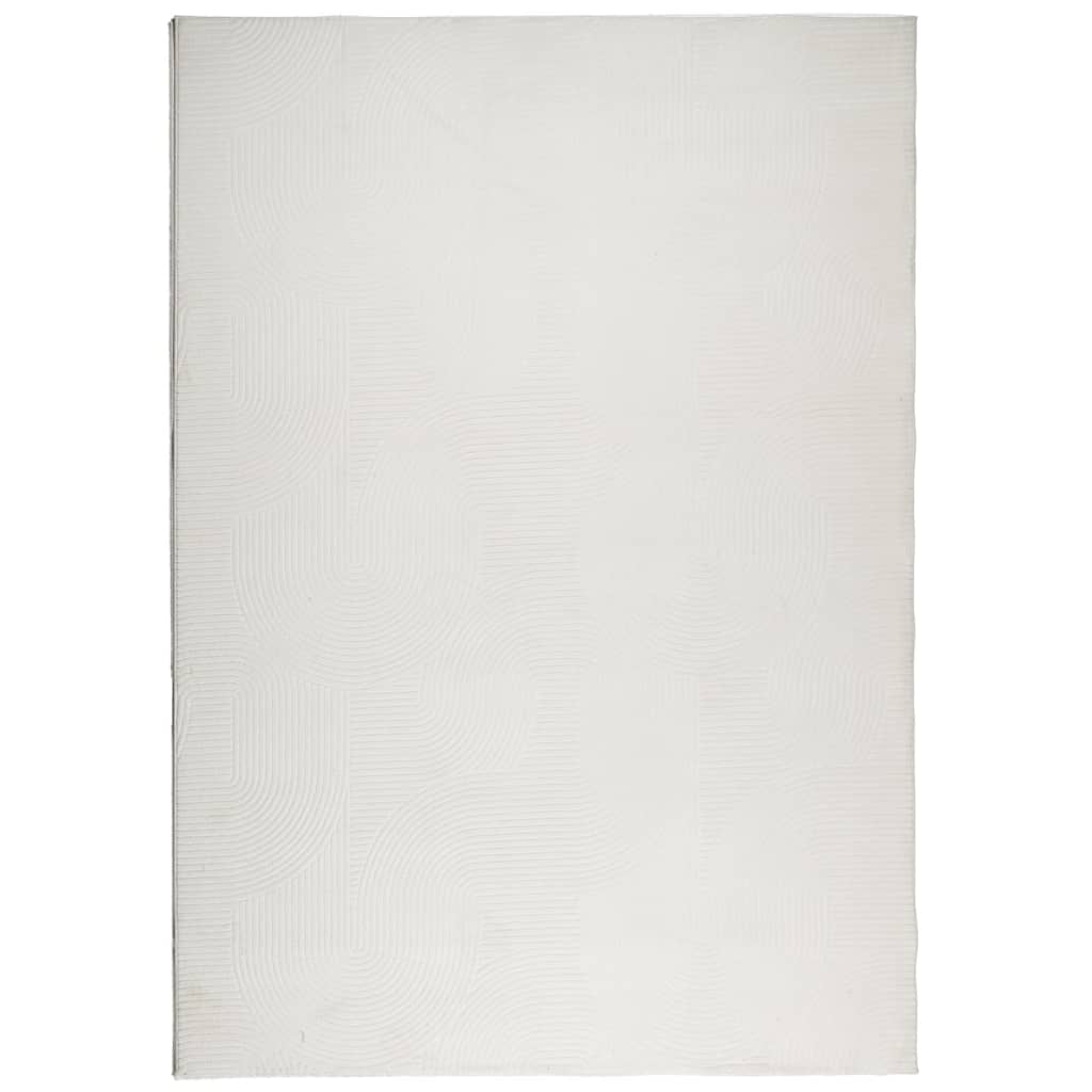 Vloerkleed IZA laagpolig Scandinavisch 120x170 cm crèmekleurig