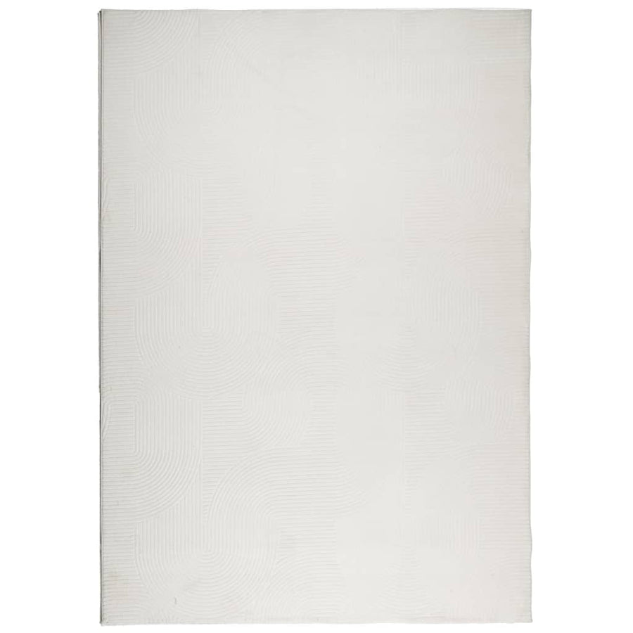 Vloerkleed IZA laagpolig Scandinavisch 120x170 cm crèmekleurig
