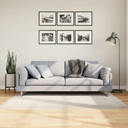 Vloerkleed 120x170 cm crèmekleurig laagpolig