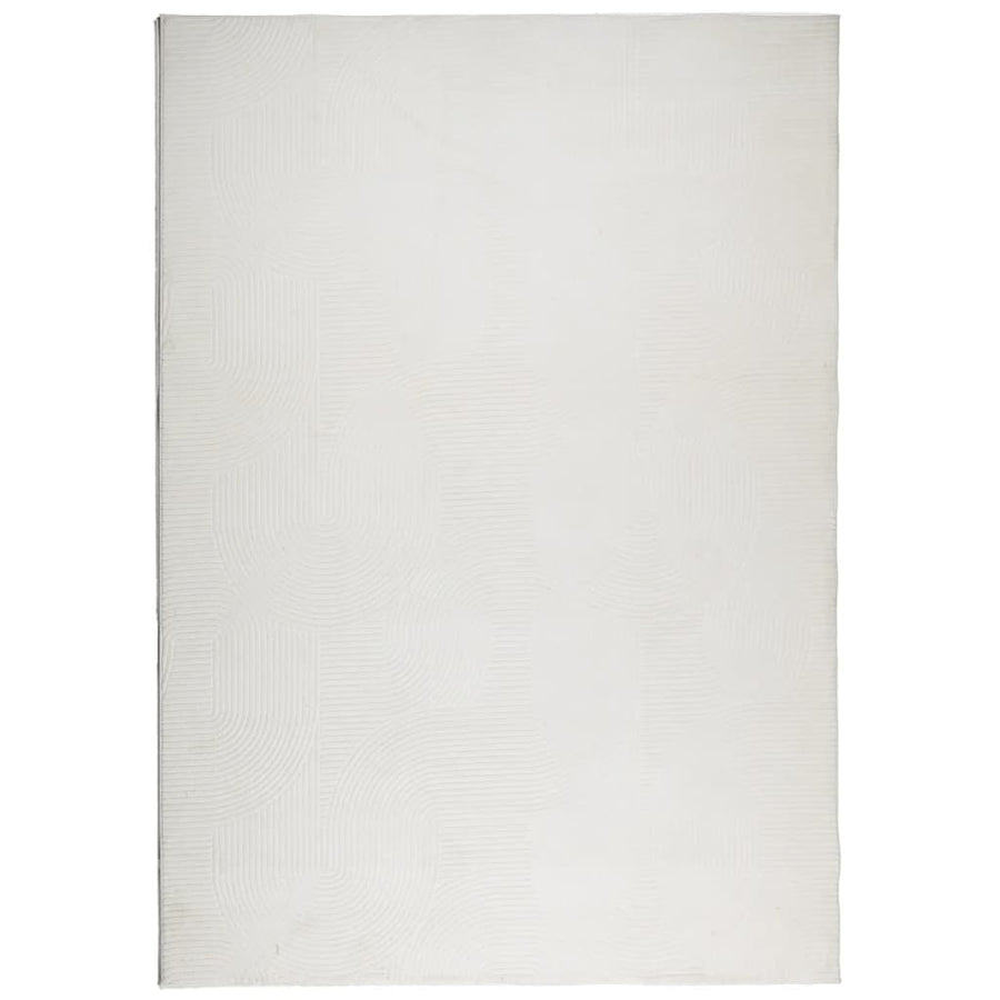 Vloerkleed IZA laagpolig Scandinavisch 140x200 cm crèmekleurig