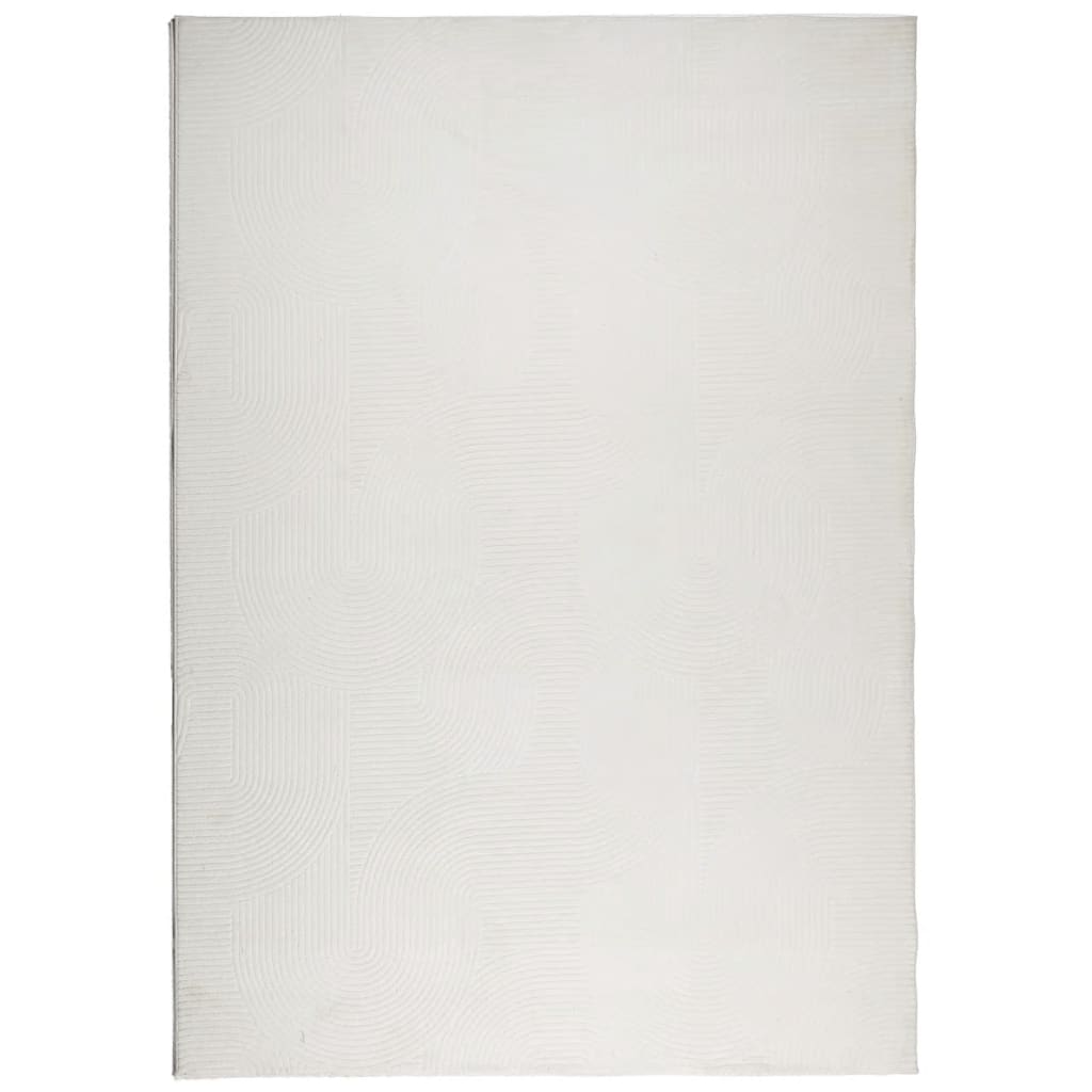 Vloerkleed Iza Laagpolig Scandinavisch Kleurig 160 x 230 cm Crème