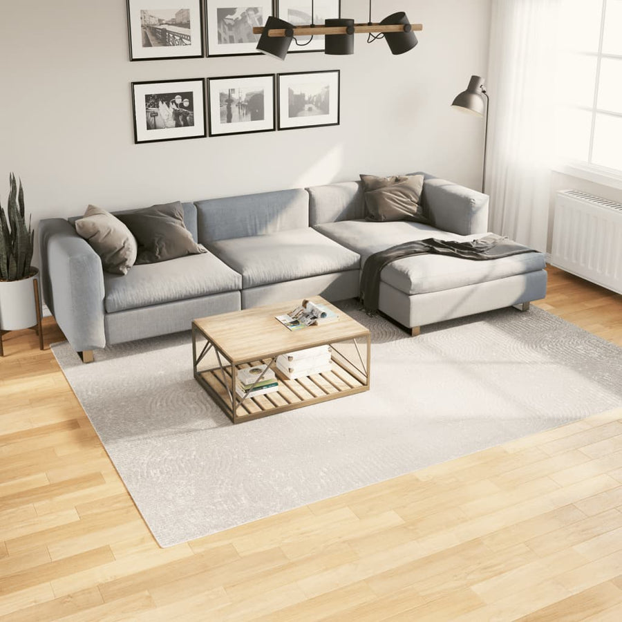 10-Delige Loungeset Met Kussens Poly Rattan Beige Blauw