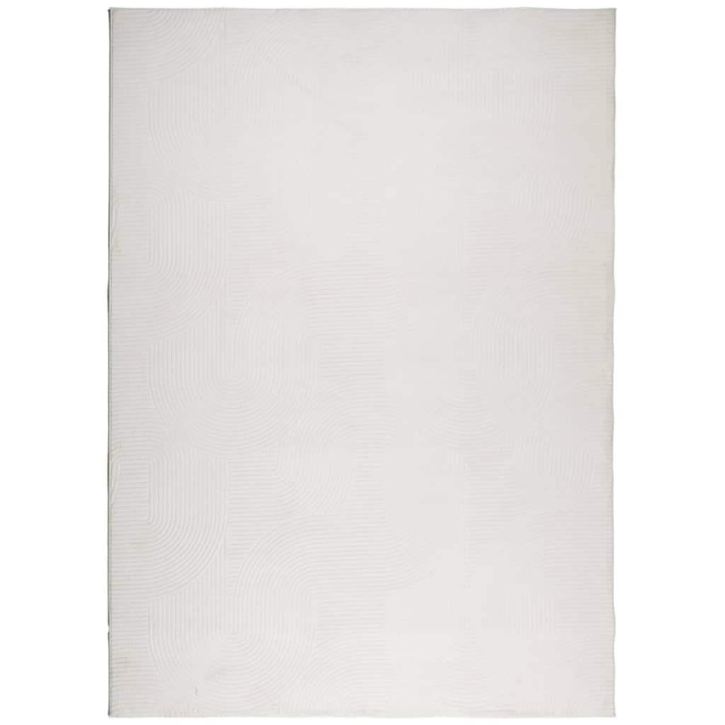 Vloerkleed Iza Laagpolig Scandinavisch Kleurig 240 x 340 cm Crème