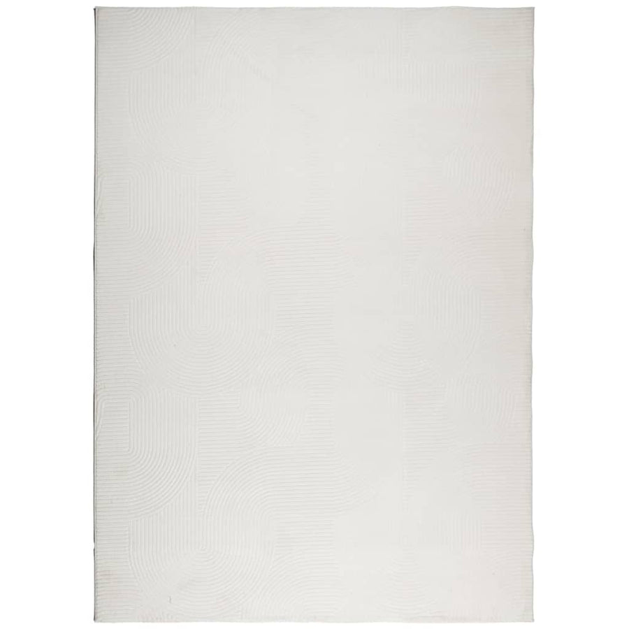 Vloerkleed Iza Laagpolig Scandinavisch Kleurig 240 x 340 cm Crème