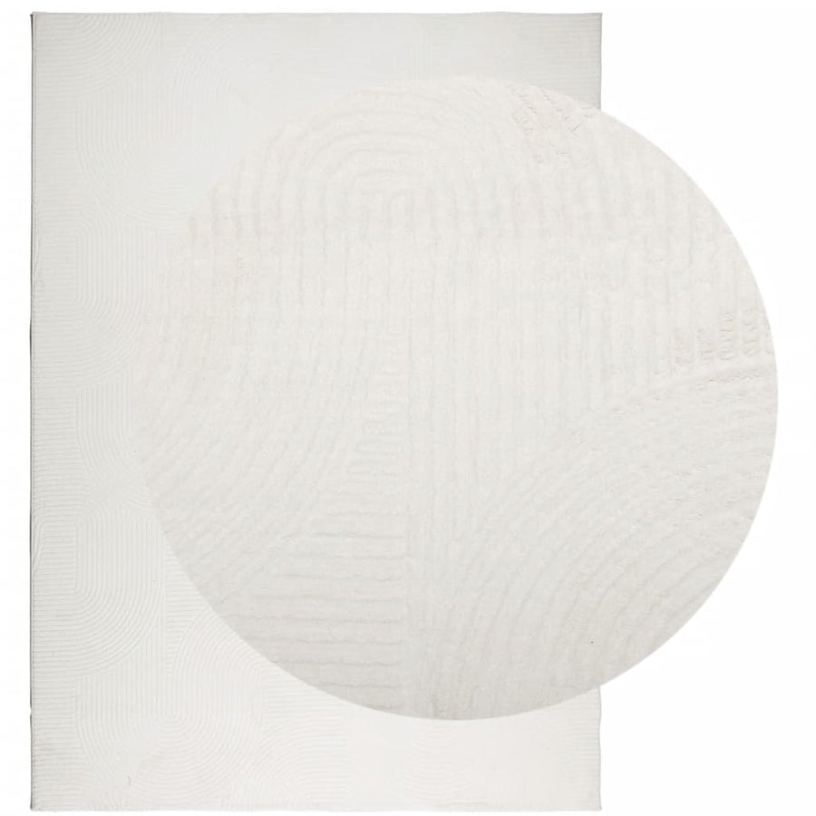 Vloerkleed Iza Laagpolig Scandinavisch Kleurig 240 x 340 cm Crème
