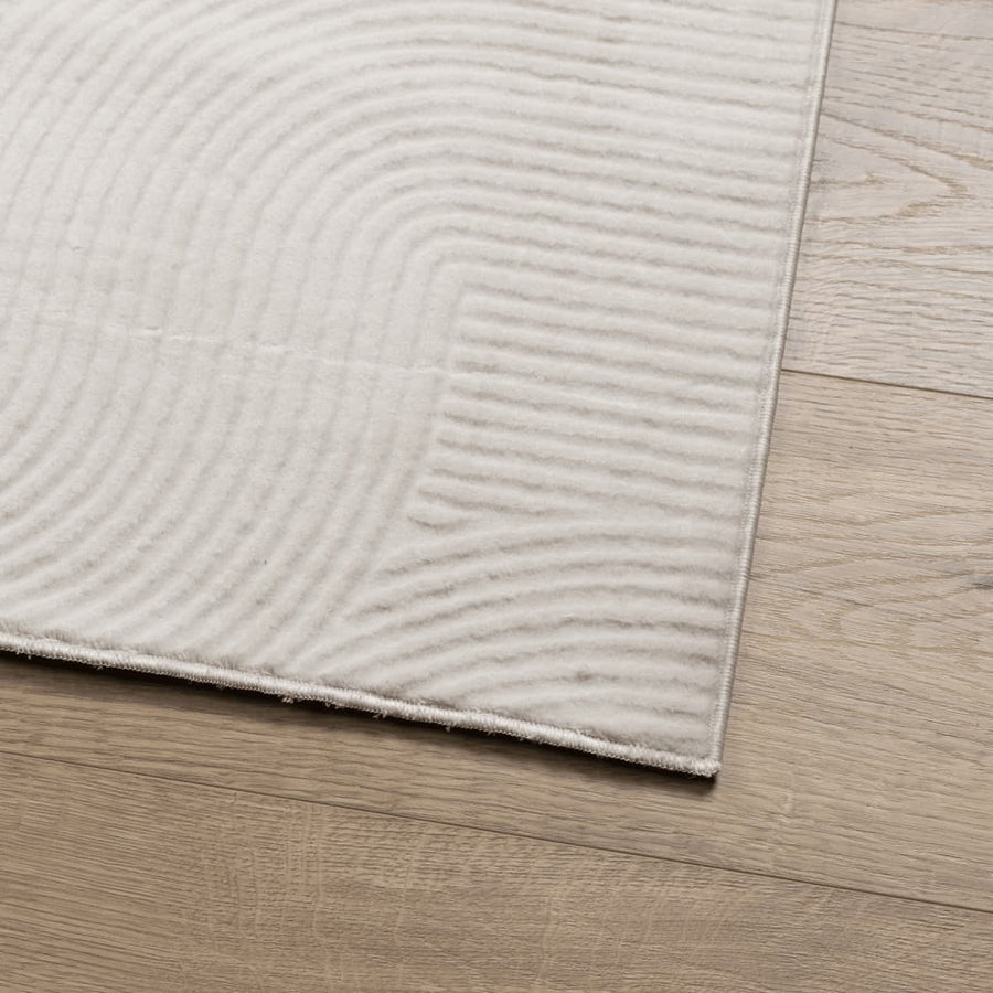 Vloerkleed Iza Laagpolig Scandinavisch Kleurig 240 x 340 cm Crème