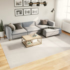 Vloerkleed 240x340 cm laagpolig crèmekleurig
