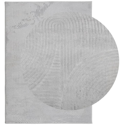 Vloerkleed Iza Laagpolig Scandinavisch 240 x 340 cm Grijs