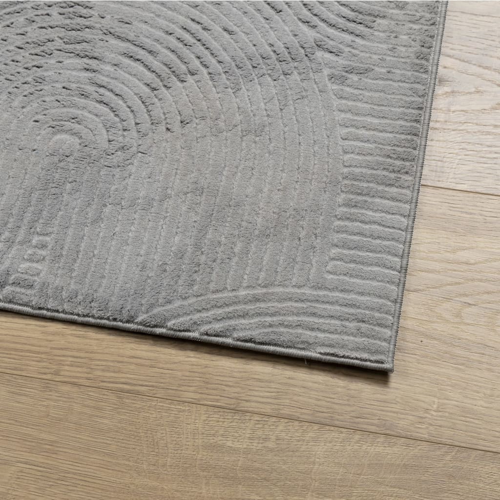 Vloerkleed Iza Laagpolig Scandinavisch 240 x 340 cm Grijs