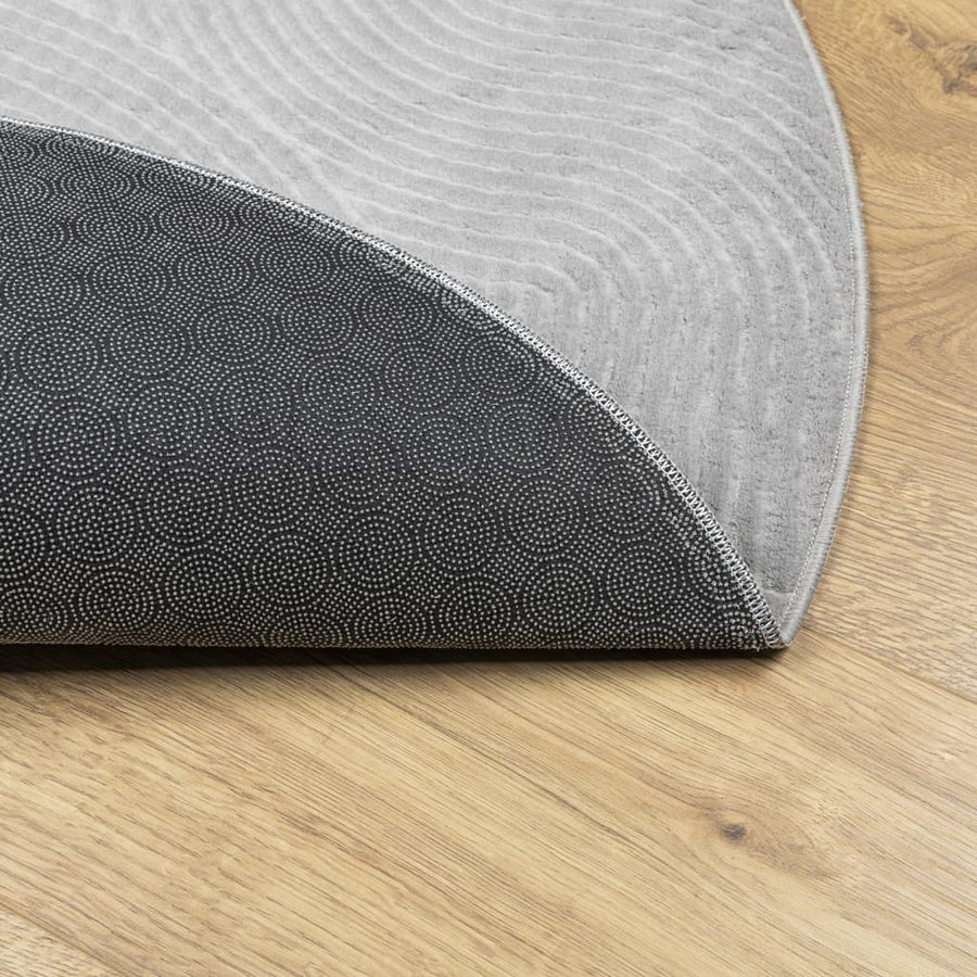 Vloerkleed Iza Laagpolig Scandinavisch Ø 80 Cm ? 80 cm Grijs
