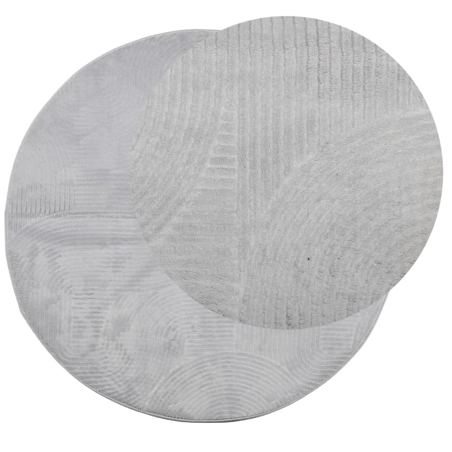 Vloerkleed Iza Laagpolig Scandinavisch Ø 100 Cm ? 100 cm Grijs